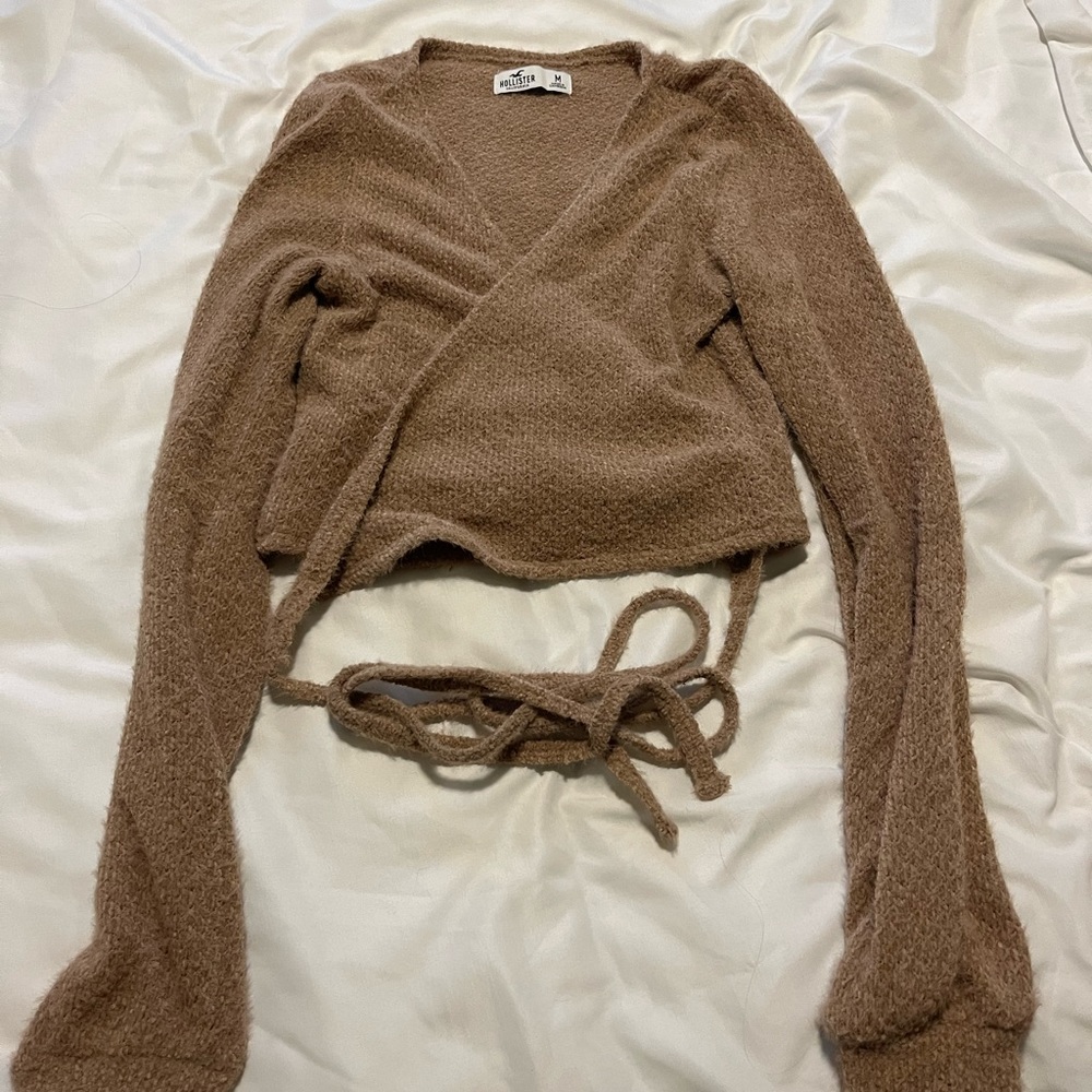 Teddy wrap sweater